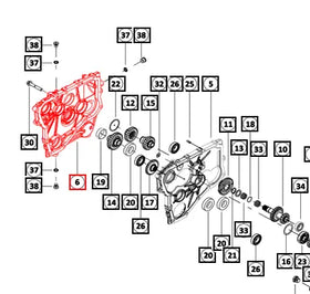 Mahindra Tractor Updated Transmission Cover with Gasket and O-Ring Mahindra Direct Parts