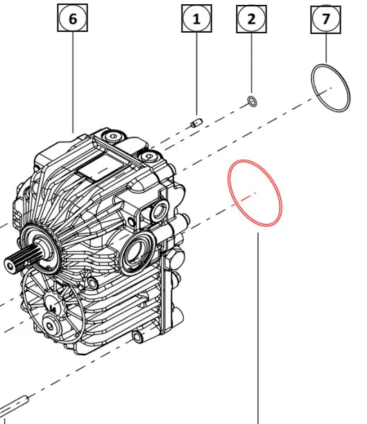 Mahindra Tractor Updated Transmission Cover with Gasket and O-Ring Mahindra Direct Parts
