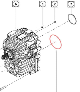 Mahindra Tractor Updated Transmission Cover with Gasket and O-Ring Mahindra Direct Parts