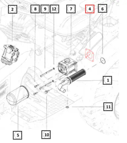 Mahindra Tractor Updated Transmission Cover with Gasket and O-Ring Mahindra Direct Parts