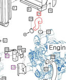 Mahindra Tractor Upper Radiator Hose 12621040120 Mahindra Direct Parts