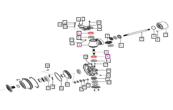 Mahindra Tractor Upper Swivel Seal 006504567D1 Mahindra