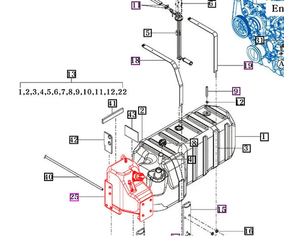 Mahindra Tractor Urea DEF Tank 15891122001 Mahindra