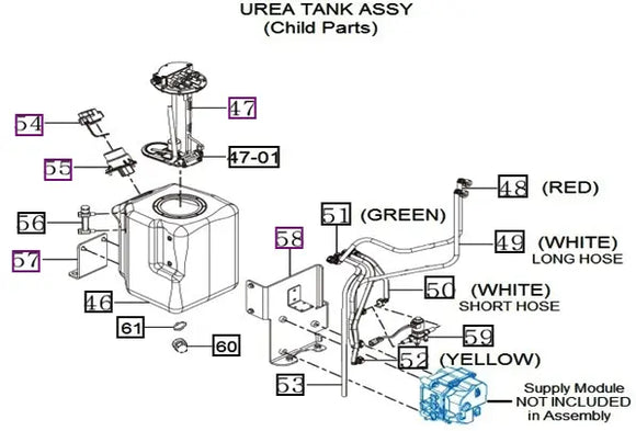 Mahindra Tractor Urea Tank Assembly 18711122003 Mahindra Direct Parts