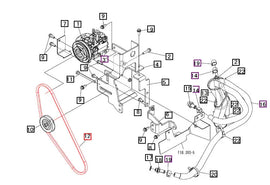 Mahindra Tractor V Belt 19020822000 Mahindra Direct Parts