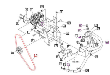 Mahindra Tractor V Belt 19020822000 Mahindra Direct Parts