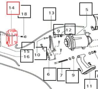 Mahindra Tractor Vacuum Reservoir 006003985C1 Mahindra Direct Parts