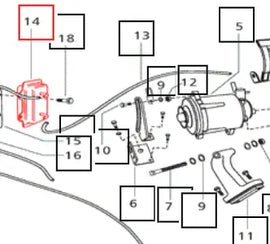 Mahindra Tractor Vacuum Reservoir 006003985C1 Mahindra Direct Parts