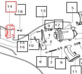 Mahindra Tractor Vacuum Reservoir 006003985C1 Mahindra Direct Parts