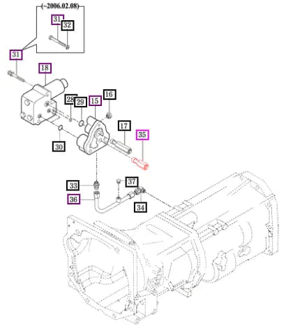 Mahindra Tractor Valve Assy . Relief 17400110001 Mahindra Direct Parts