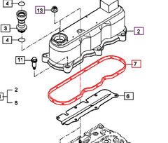 Mahindra Tractor Valve Cover Gasket E5752-14521