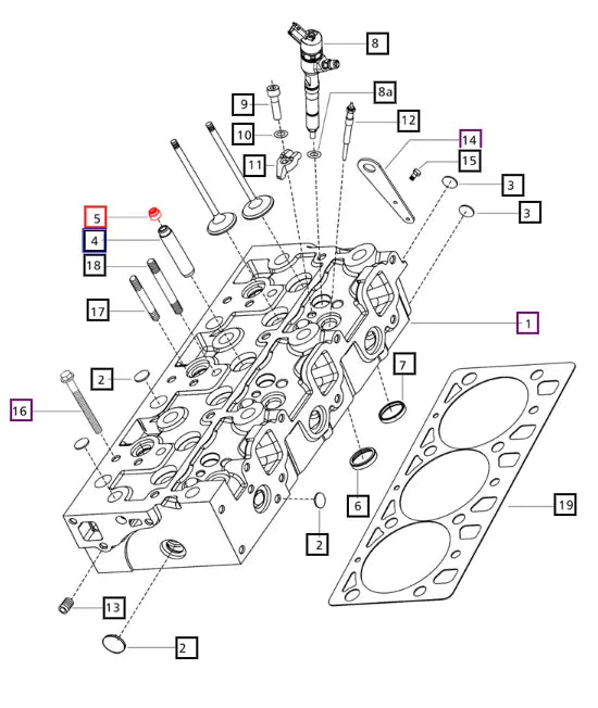 Mahindra Tractor Valve Guide Seal 000020345E05 Mahindra