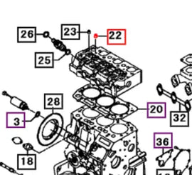 Mahindra Tractor Valve Guide Seal 31S9401650 Mahindra Direct Parts