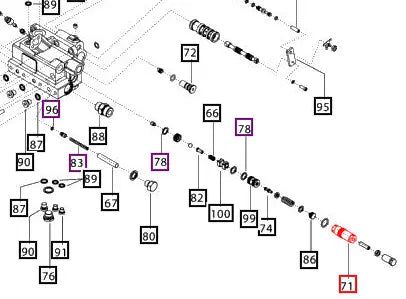 Mahindra Tractor Valve Housing Shock Load RV Adjustable 007206218C1 Mahindra Direct Parts