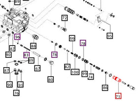 Mahindra Tractor Valve Housing Shock Load RV Adjustable 007206218C1 Mahindra Direct Parts