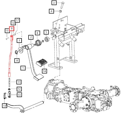 Mahindra Tractor Vertical Link For Clutch E007605735D11 Mahindra Direct Parts