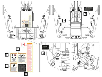 Mahindra Tractor Warn Decal Caution Bh Fr M M 60098308ALO Mahindra Direct Parts