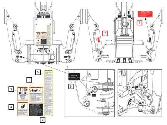 Mahindra Tractor Warn Decal Stabiliz Bh Fr M M 60098307ALO Mahindra Direct Parts
