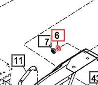 Mahindra Tractor Washer, (for Battery Bracket B) 35605033020 Mahindra Direct Parts