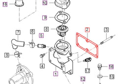 Mahindra Tractor Water Flange Gasket E5700-72922