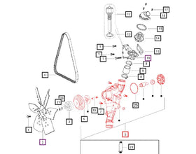 Mahindra Tractor Water Pump 000021905E14 Mahindra Direct Parts