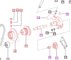 Mahindra Tractor Water Pump 006003265A96