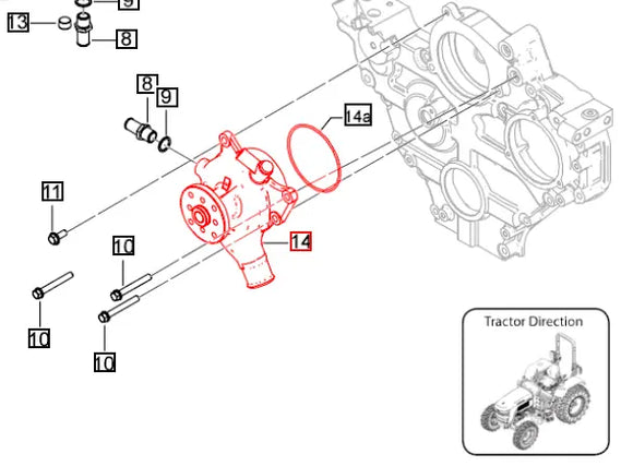 Mahindra Tractor Water Pump 006029505V91 Mahindra Direct Parts