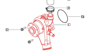 Mahindra Tractor Water Pump E006026903D1 Mahindra