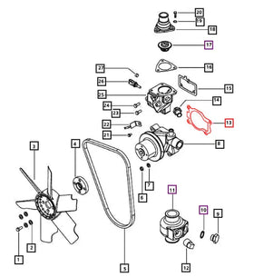 Mahindra Tractor Water Pump Gasket 006018649D1 Mahindra Direct Parts