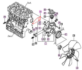 Mahindra Tractor Water Pump Gasket 11951542020 Mahindra Direct Parts