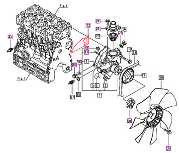 Mahindra Tractor Water Pump Gasket 11951542020 Mahindra Direct Parts