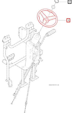 Mahindra Tractor Wheel Assy, Steering 11204012000 Mahindra Direct Parts