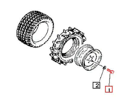Mahindra Tractor Wheel Bolt A0420314030 Mahindra