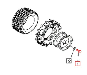 Mahindra Tractor Wheel Bolt A0420314030 Mahindra