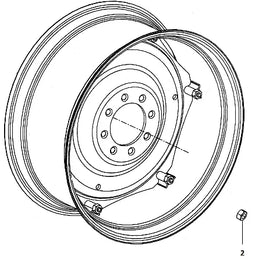 Mahindra Tractor Wheel Disc Nut 006500452C1 Mahindra