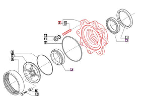 Mahindra Tractor Wheel Hub 006500444C1 Mahindra Direct Parts