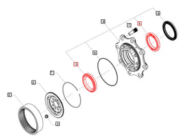 Mahindra Tractor Wheel Hub Bearing 006514875U1 Mahindra Direct Parts
