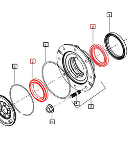 Mahindra Tractor Wheel Hub Bearing 45180 006523120U01 Mahindra Direct Parts