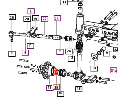 Mahindra Tractor Wheel Hub Outer Bearing 007602006D1 Mahindra Direct Parts