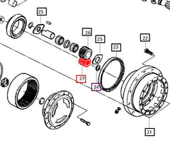 Mahindra Tractor Wheel Hub Pinion 006506184C1