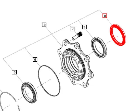 Mahindra Tractor Wheel Hub Seal 006527738U01 Mahindra Direct Parts