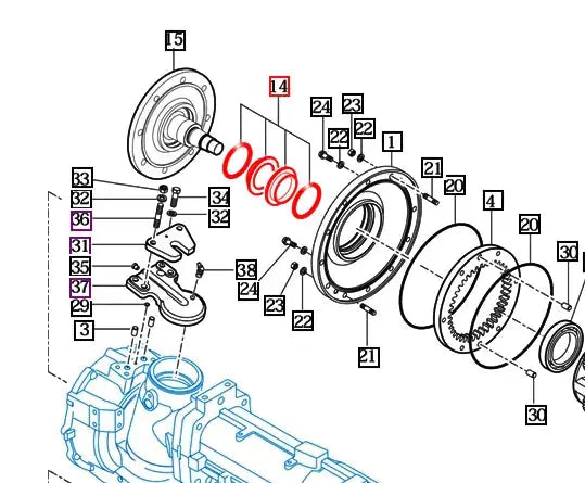 Mahindra Tractor Wheel Hub Seal 15894420020 Mahindra Direct Parts