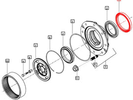 Mahindra Tractor Wheel Hub Seal Ring 006523119U01 Mahindra Direct Parts