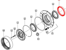Mahindra Tractor Wheel Hub Seal Ring 006523119U01 Mahindra Direct Parts