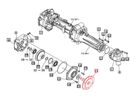 Mahindra Tractor Wheel Hub Shaft 10402121AG0 Mahindra Direct Parts