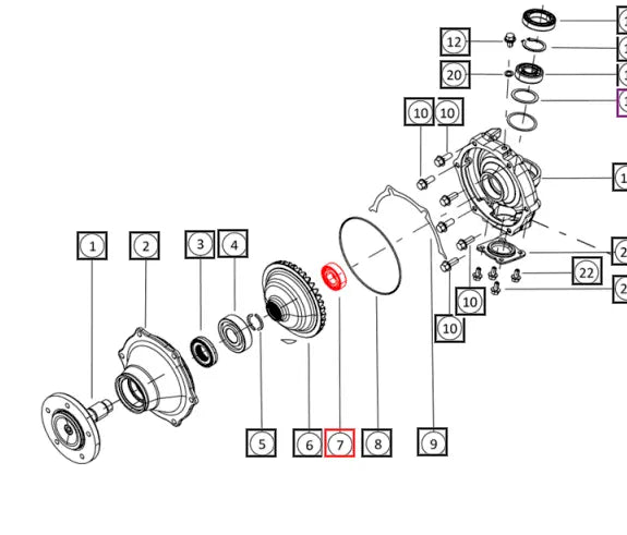 Mahindra Tractor Wheel Shaft Bearing SP010102901 Mahindra Direct Parts