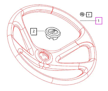 Mahindra Tractor Wheel Steering 000060520M02 Mahindra Direct Parts