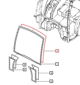 Mahindra Tractor Window Insulator - EPDM 3x5-3.87mm E007518975D1 Mahindra Direct Parts