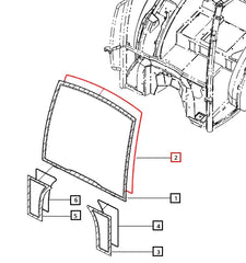 Mahindra Tractor Window Insulator - EPDM 3x5-3.87mm E007518975D1