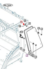 Mahindra Tractor Window Nut 19027712040
